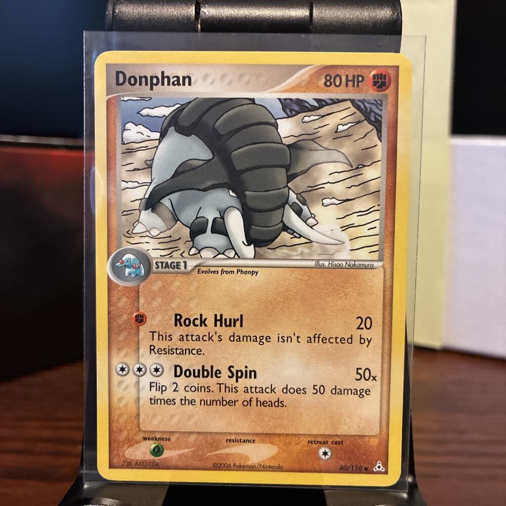 Donphan 40/110 Holon Phantoms Regular MID ERA Pokémon Nintendo Card 2006 Vintage